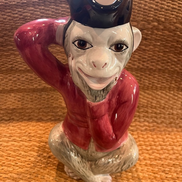 Vintage Milestone by Mottahedeh porcelain monkey pitcher - Picture 1 of 4